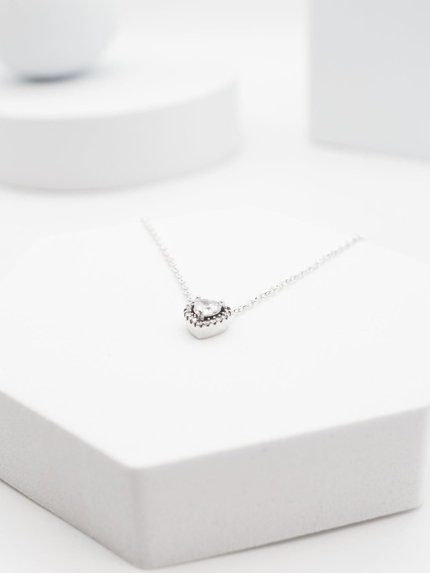 Cadena Corazon Blanco