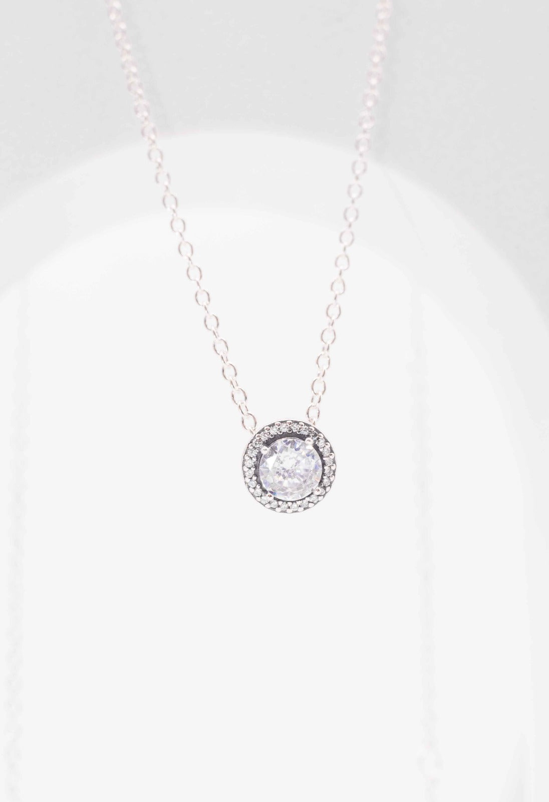 Collar Pandora Doble Halo Brillante