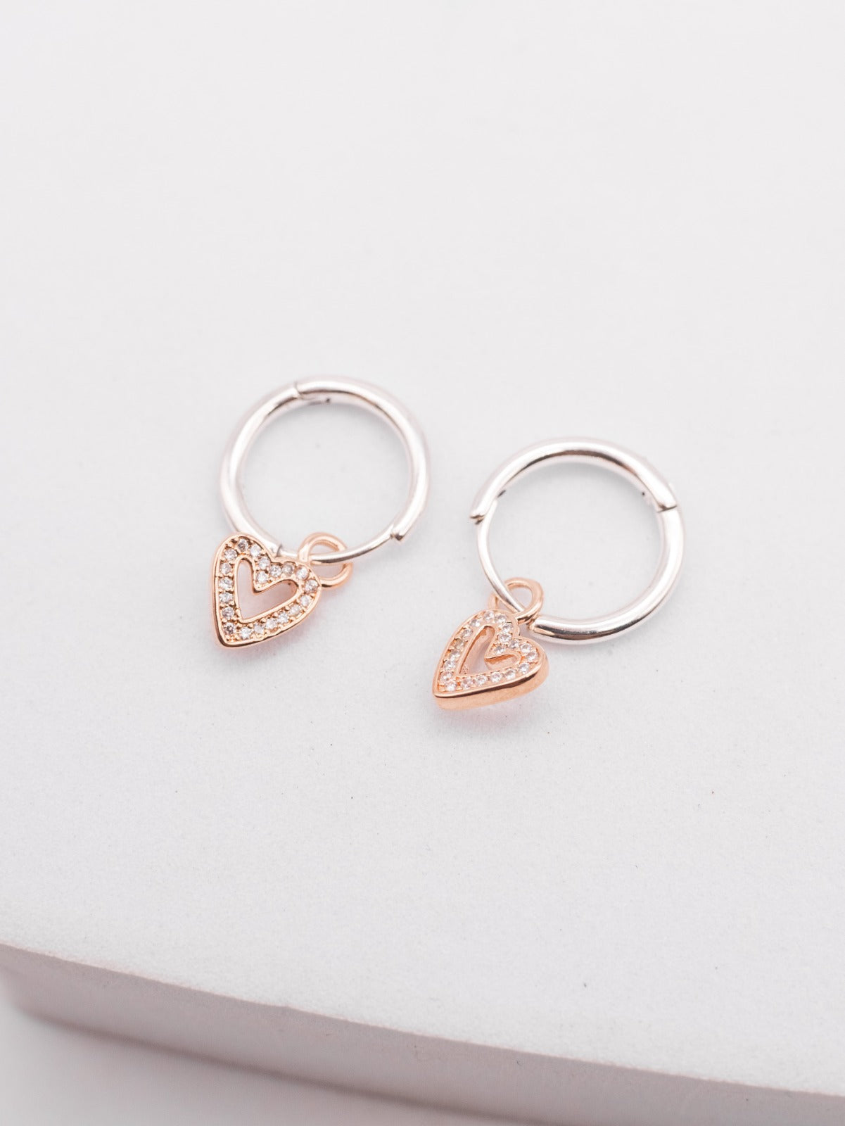 Set Pandora Corazón Resplandeciente dos Tonos