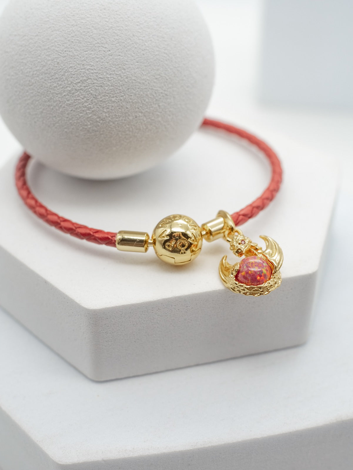 Pulsera Pandora Red Leather