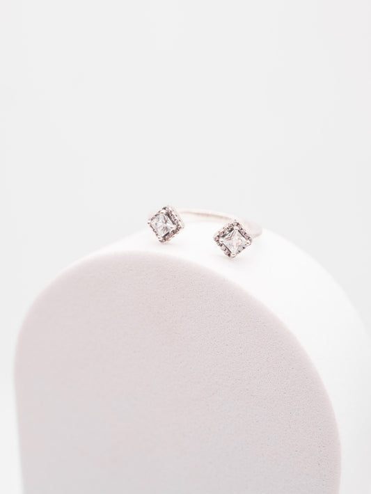 Anillo Pandora Rombo con doble Piedra