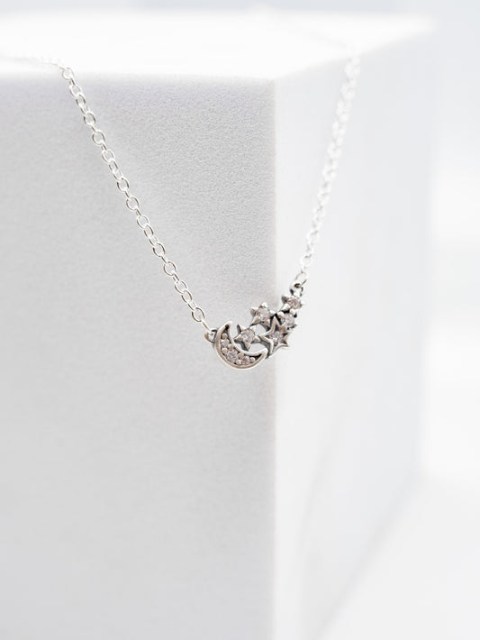 Collar Pandora Luna y Estrella