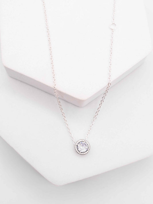 Collar Pandora Doble Halo Brillante